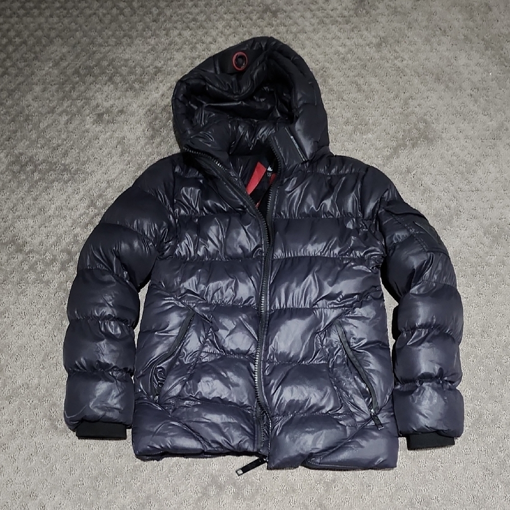 Point Zero Black Puffer Jacket